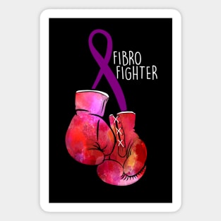 Fibro Fighter (white font) Magnet